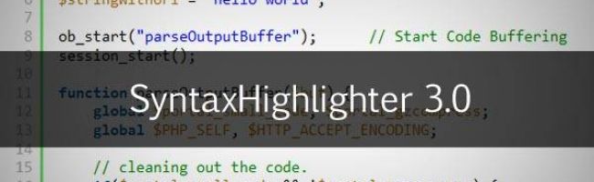 ملون الاكواد SyntaxHighlighter الاصدار الثالث